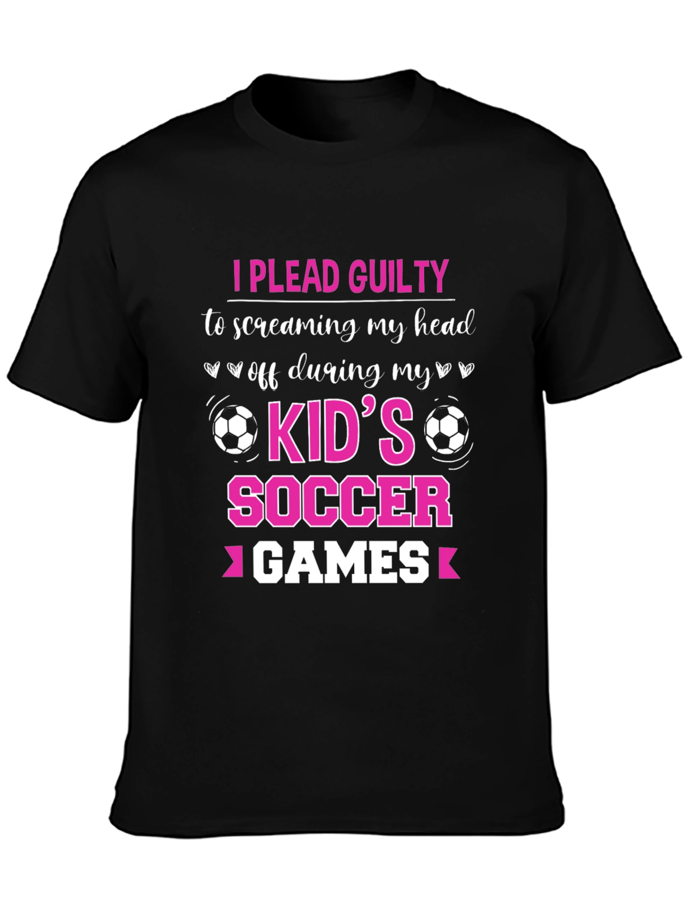 I Plead Guilty Kids Soccer Games T-Shirt