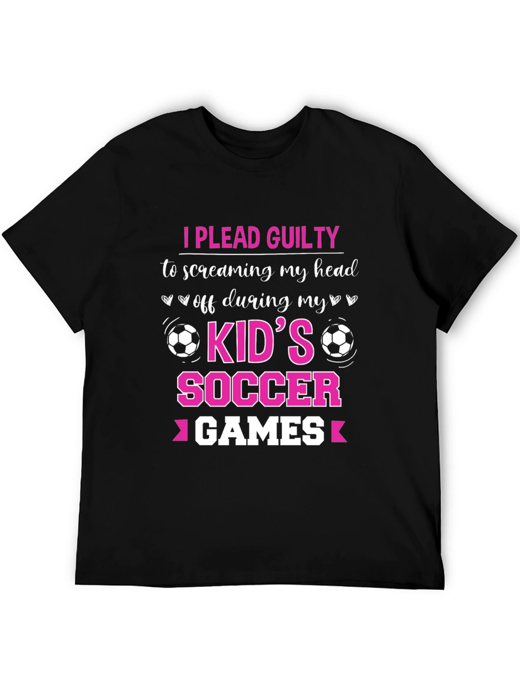 I Plead Guilty Kids Soccer Games T-Shirt