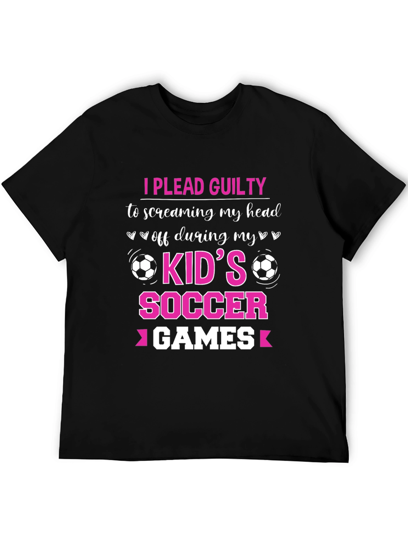 I Plead Guilty Kids Soccer Games T-Shirt