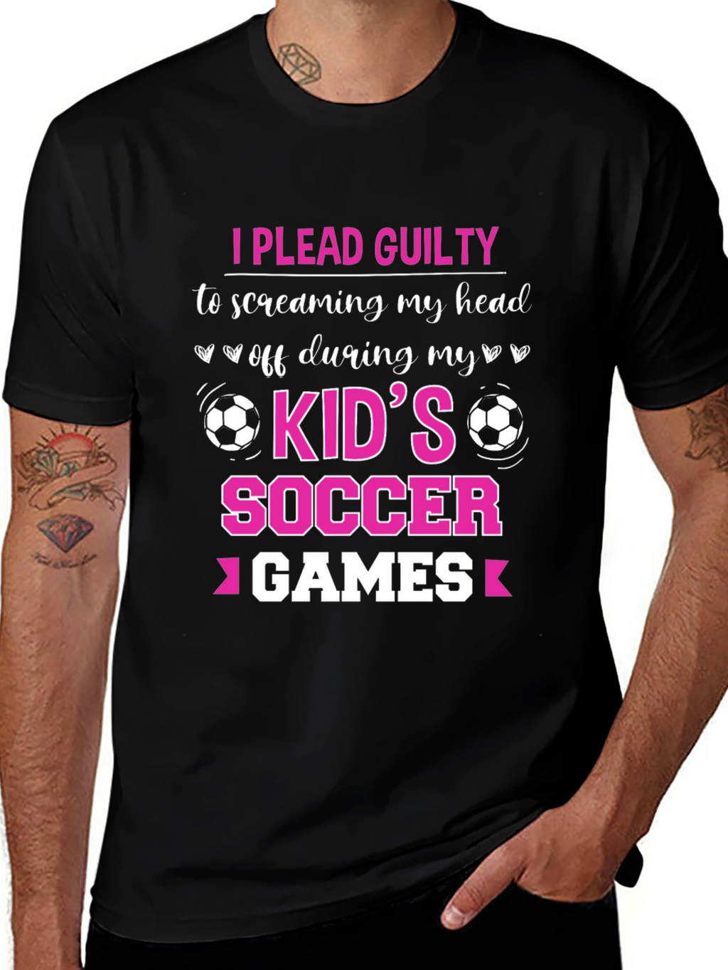 I Plead Guilty Kids Soccer Games T-Shirt