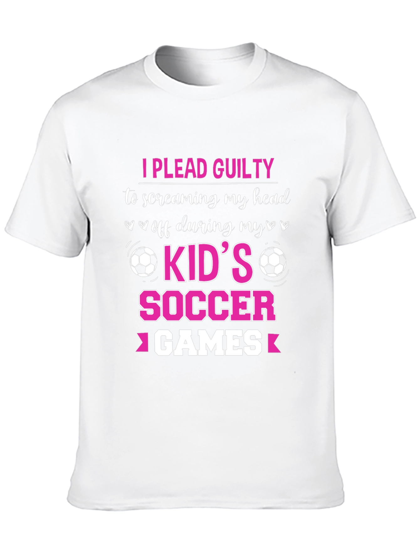 I Plead Guilty Kids Soccer Games T-Shirt