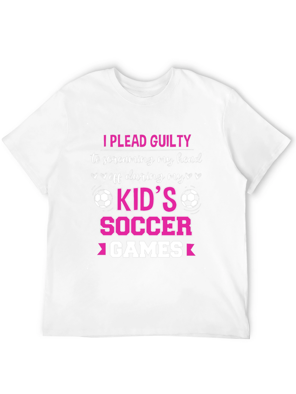 I Plead Guilty Kids Soccer Games T-Shirt