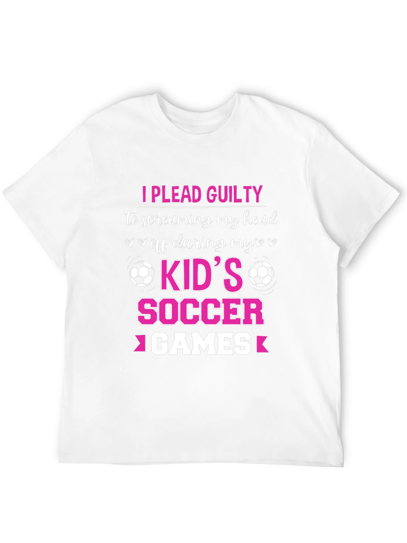I Plead Guilty Kids Soccer Games T-Shirt