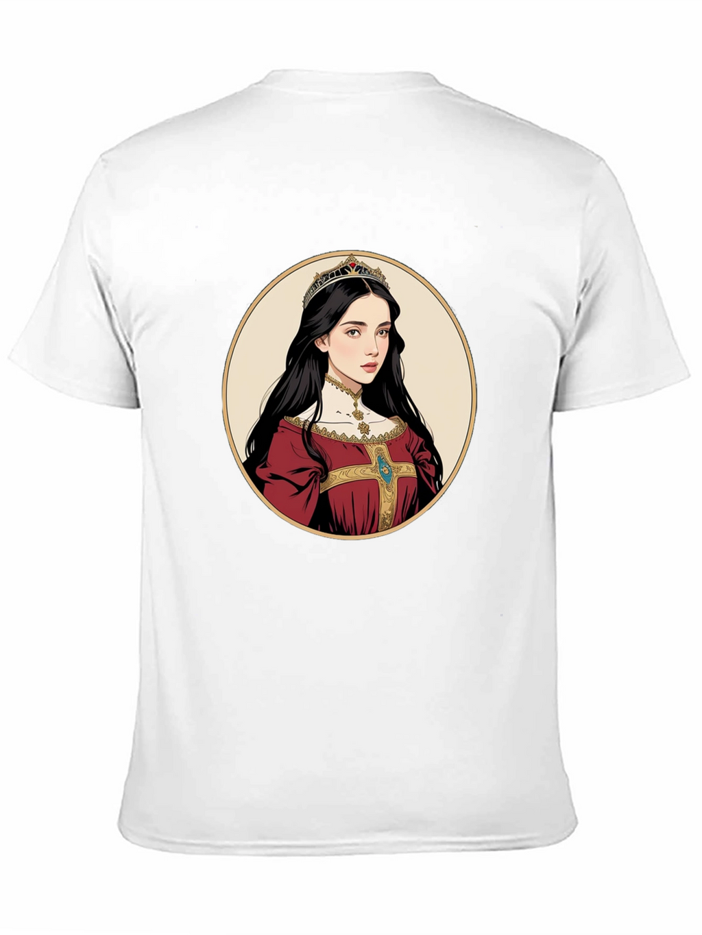 Queen Portrait Graphic Tee - Black