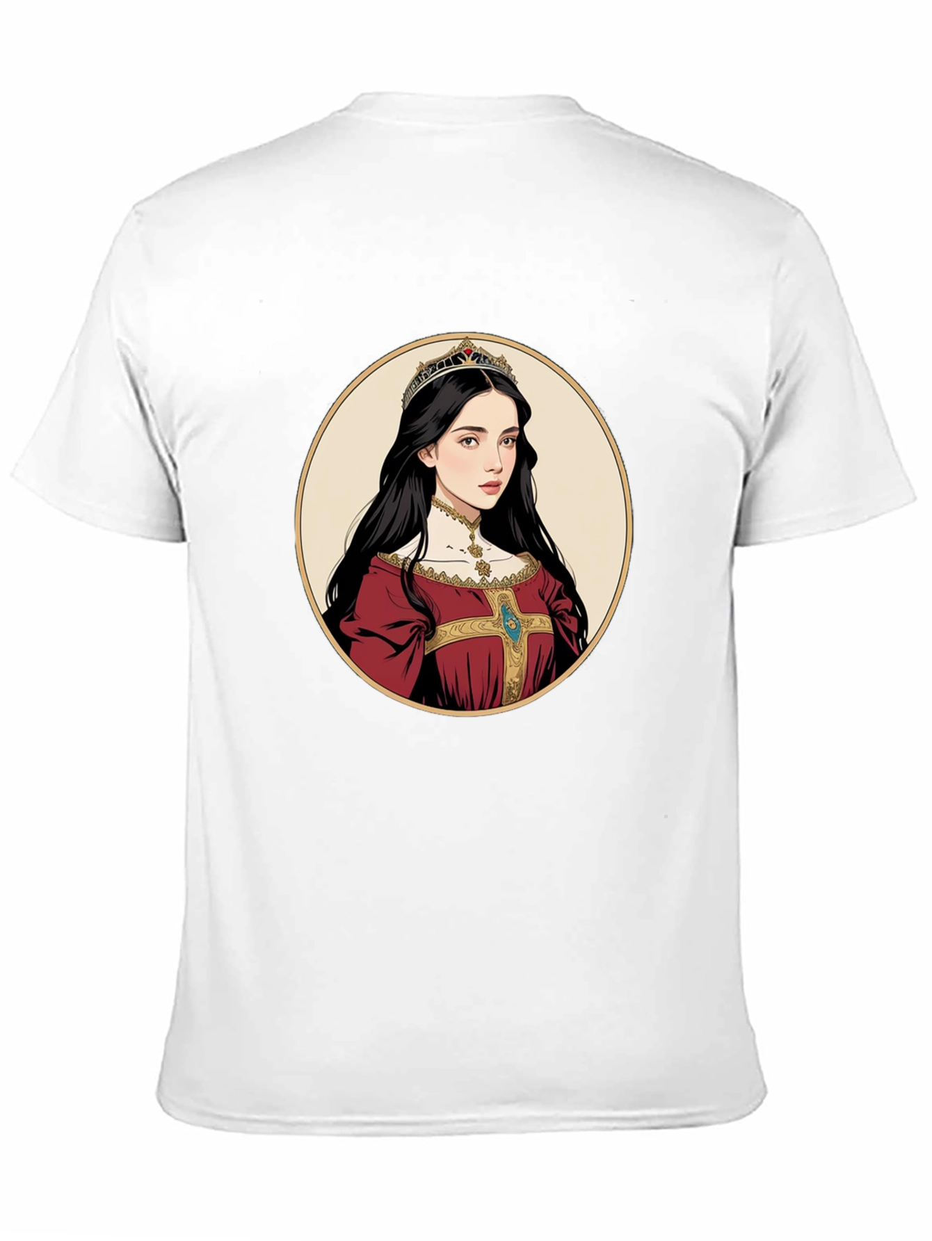 Queen Portrait Graphic Tee - Black