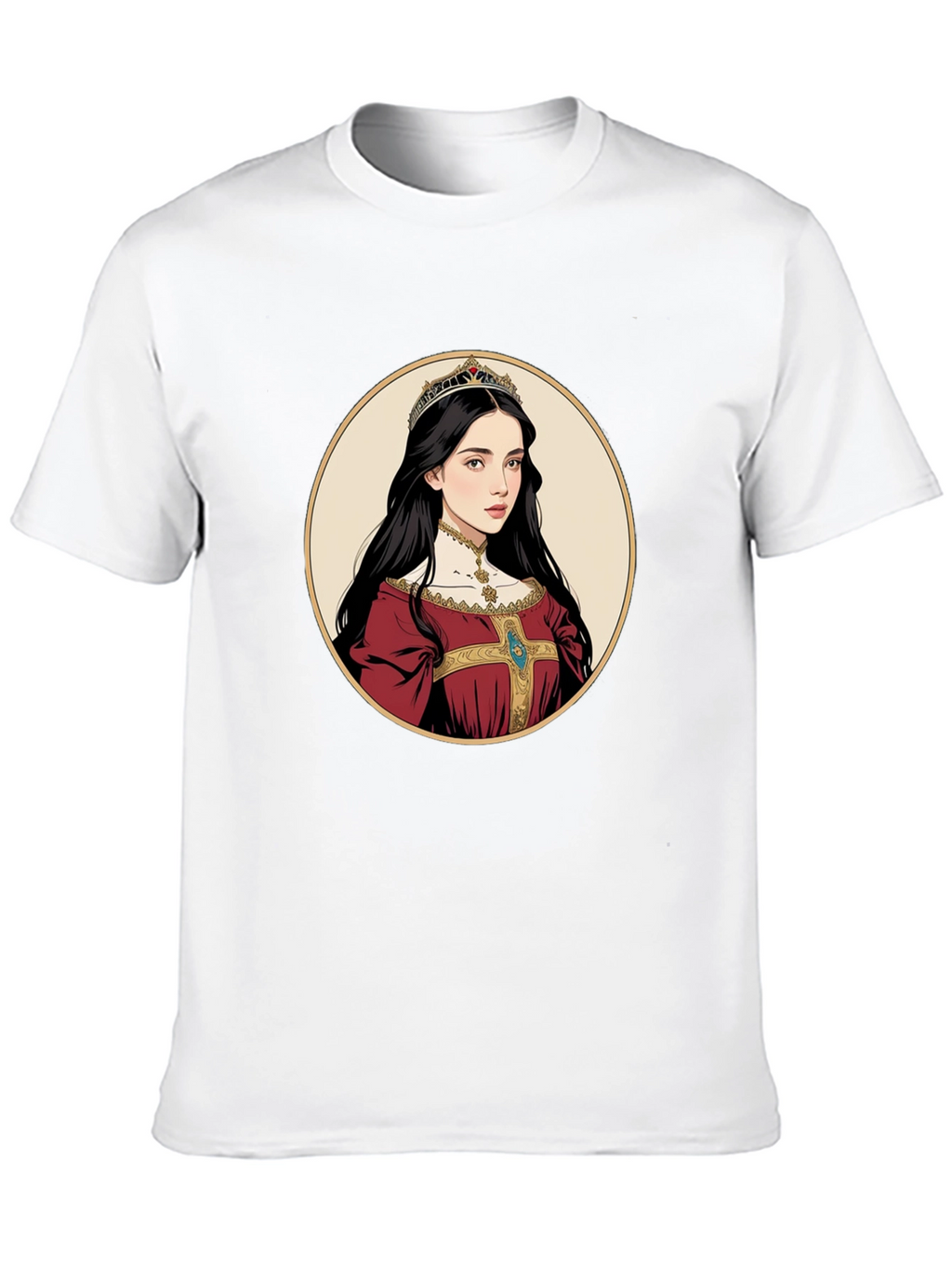 Queen Portrait Graphic Tee - Black
