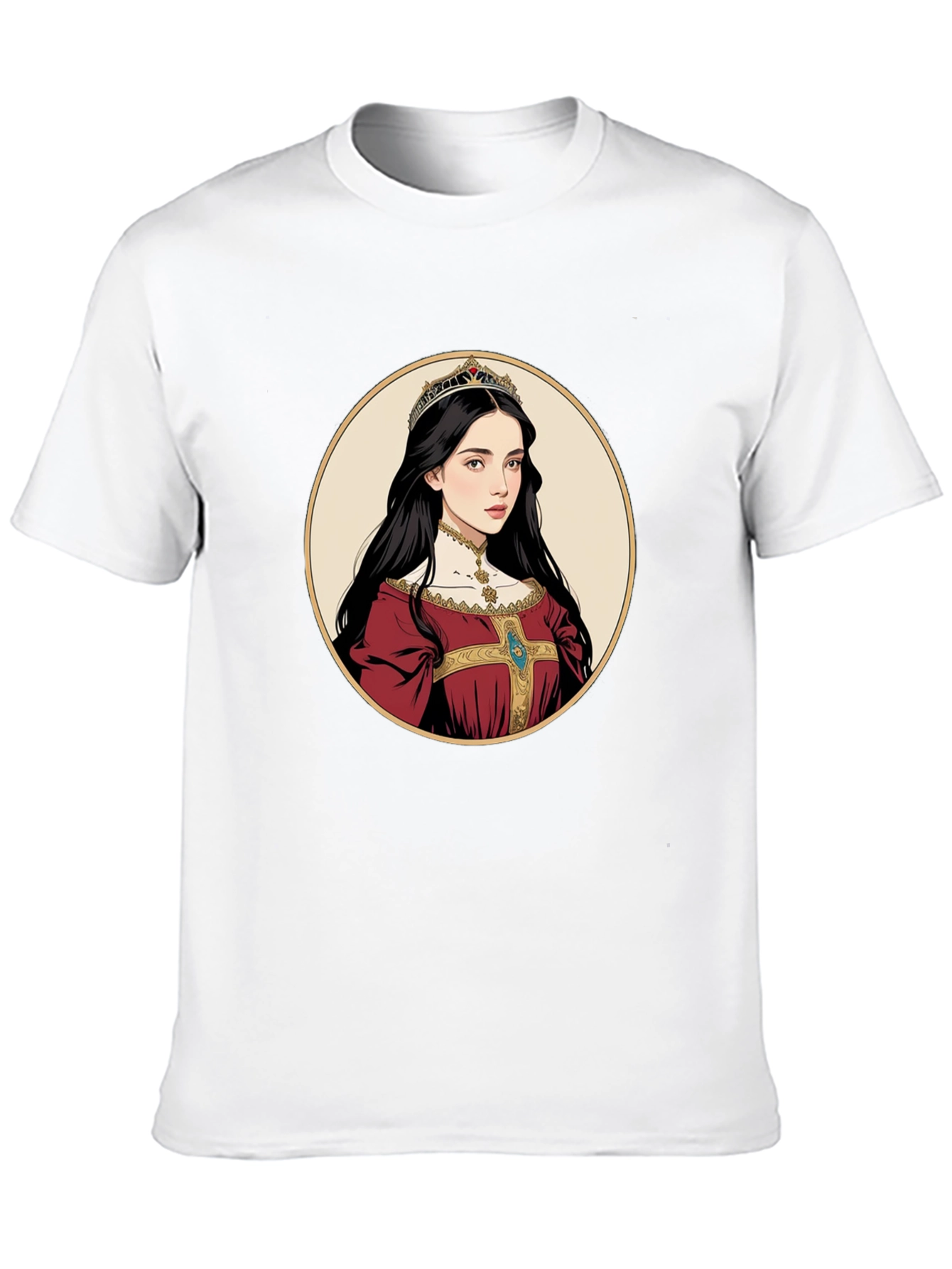 Queen Portrait Graphic Tee - Black