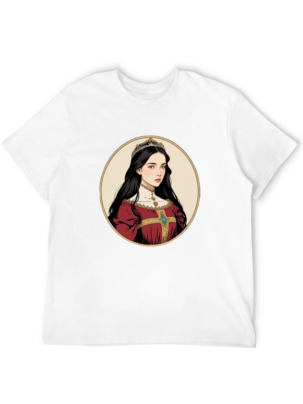Queen Portrait Graphic Tee - Black