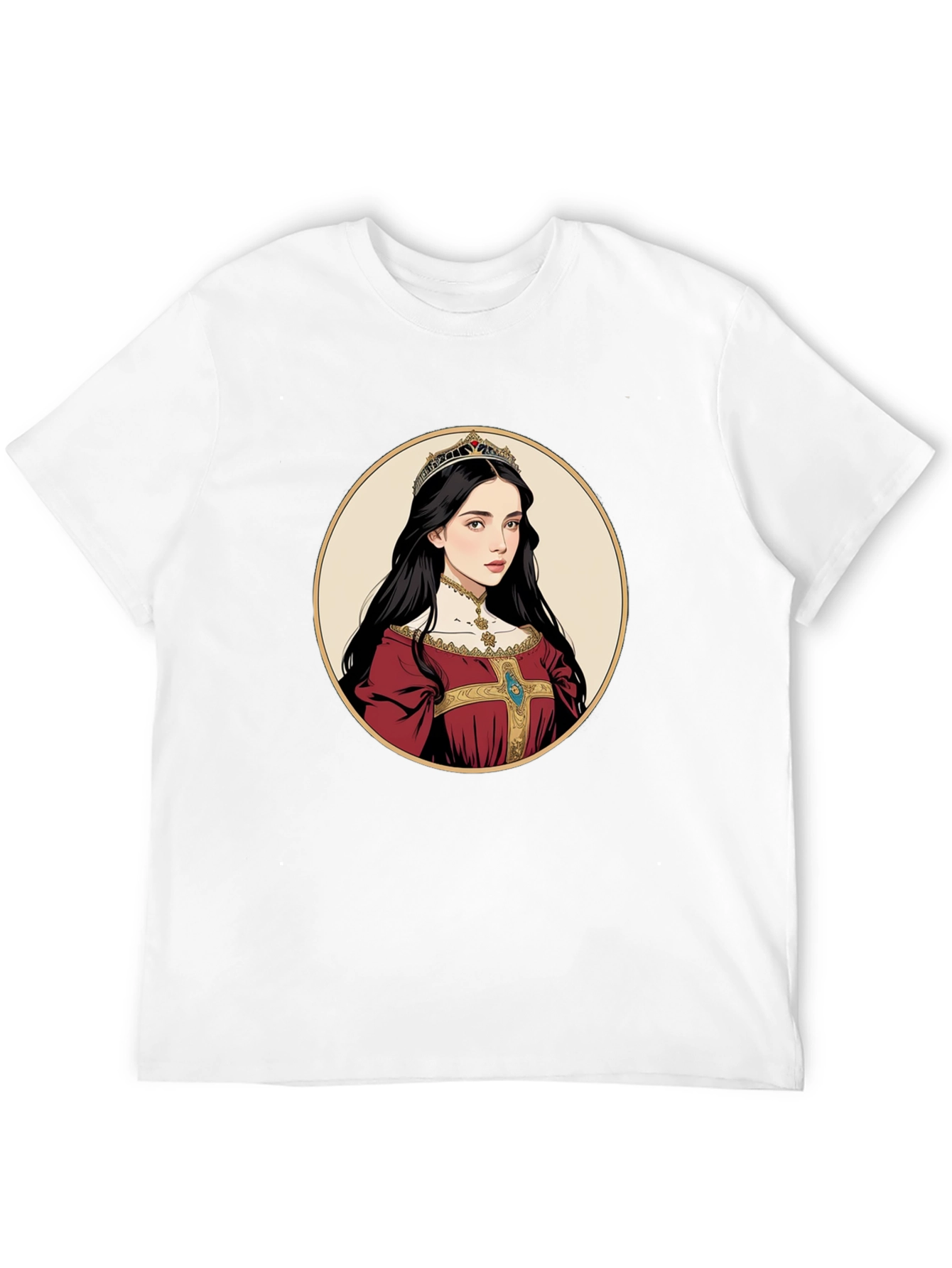 Queen Portrait Graphic Tee - Black
