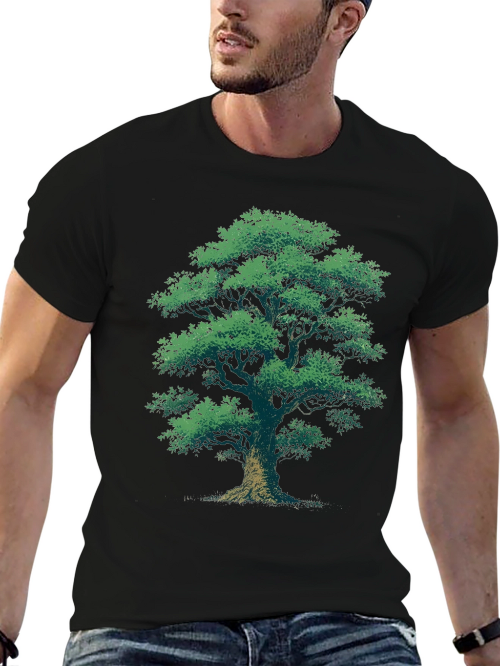 Pixel Art Tree T-Shirt - Nature Lovers Tee