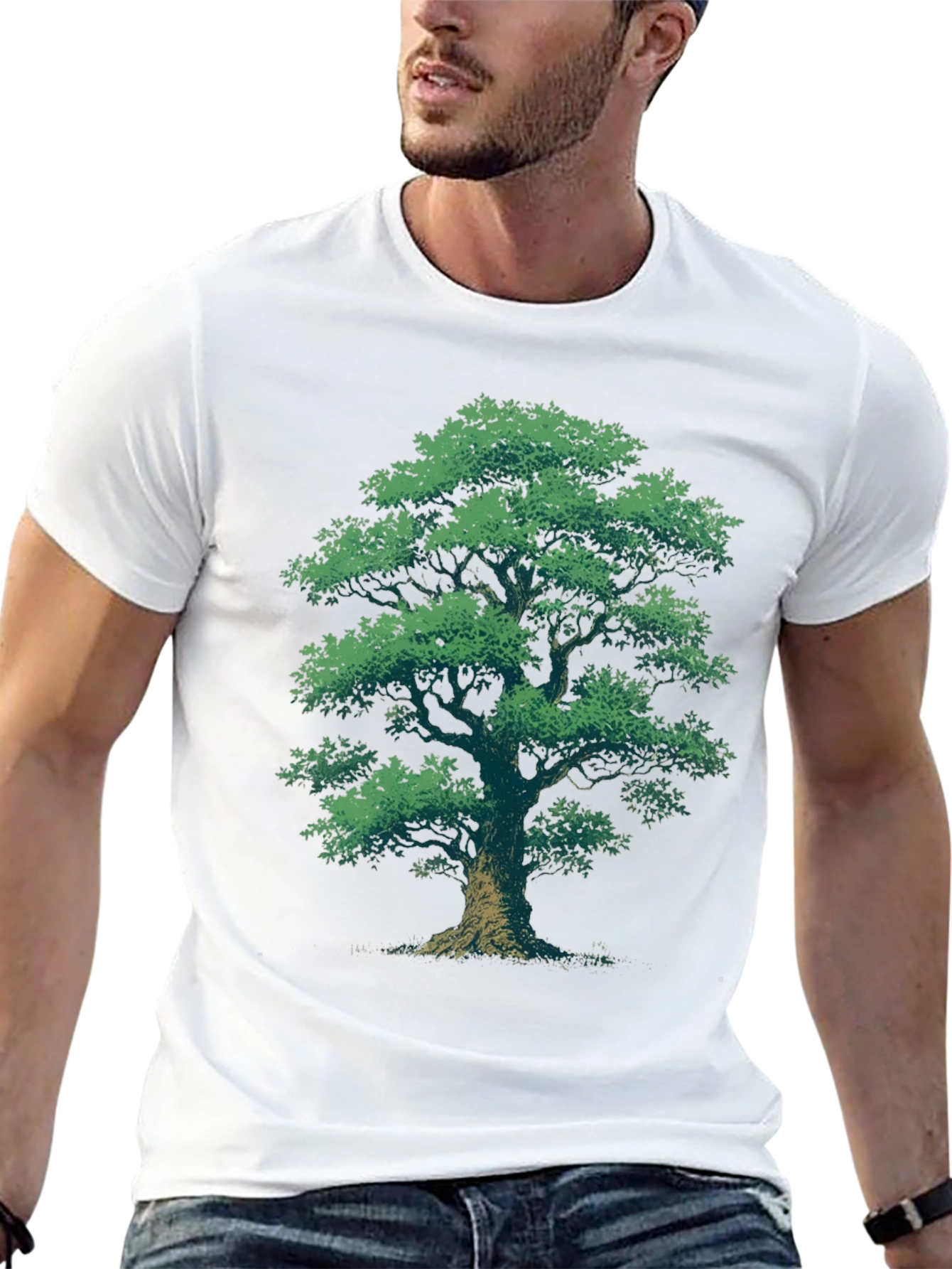 Pixel Art Tree T-Shirt - Nature Lovers Tee