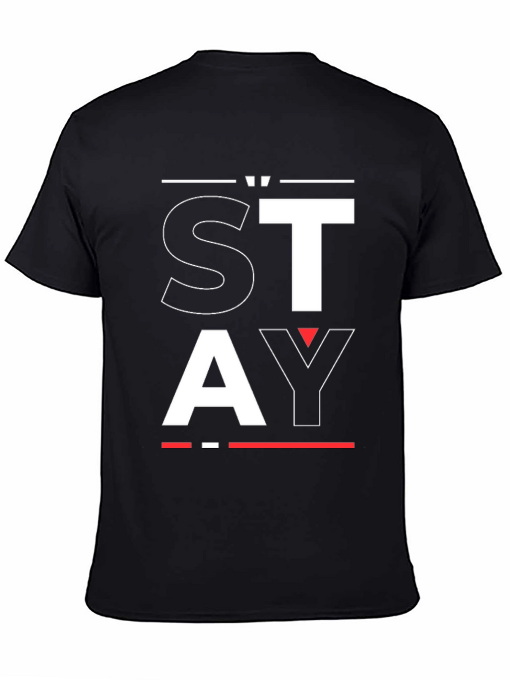 Stay Graphic Tee - Black Casual T-Shirt