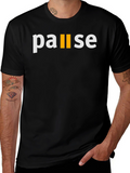 Pause Graphic T-Shirt - Casual Style
