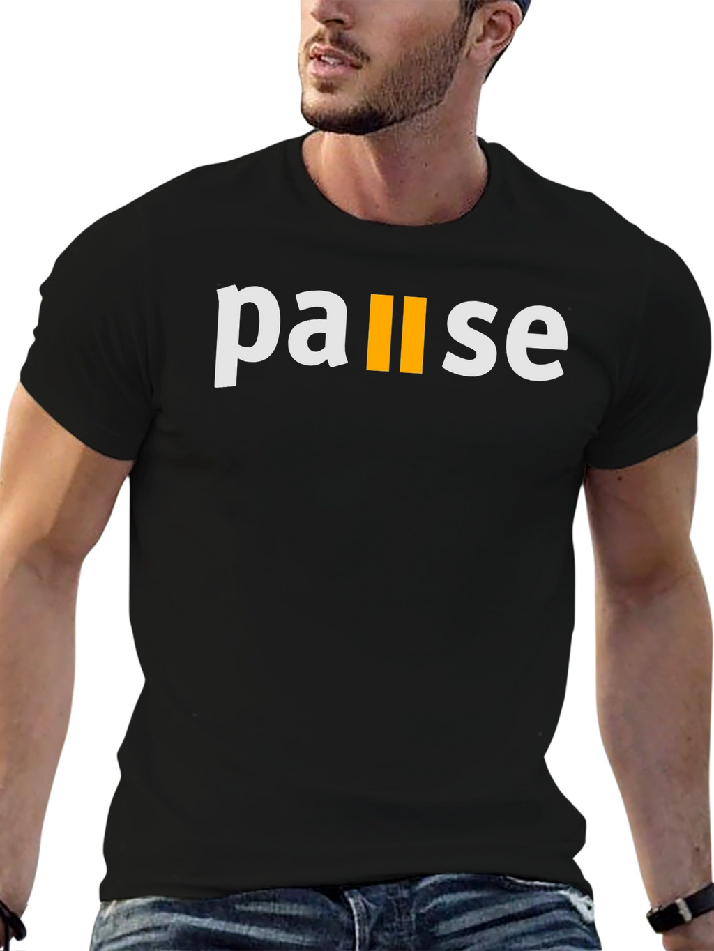 Pause Graphic T-Shirt - Casual Style
