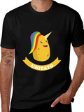 Unitato Potato Unicorn Black T-Shirt