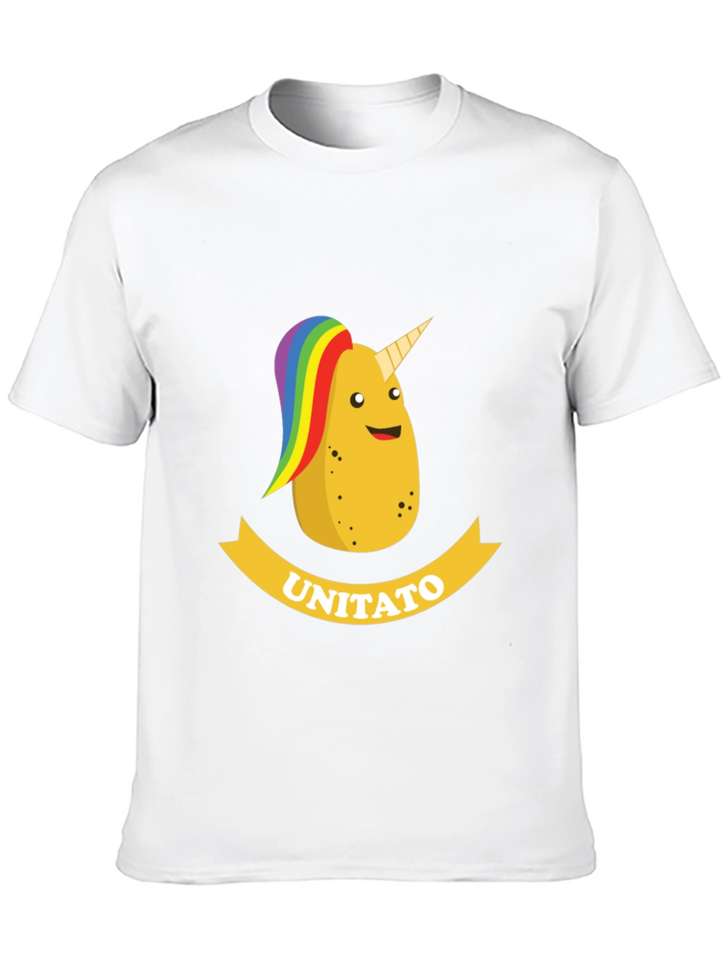 Unitato Potato Unicorn Black T-Shirt