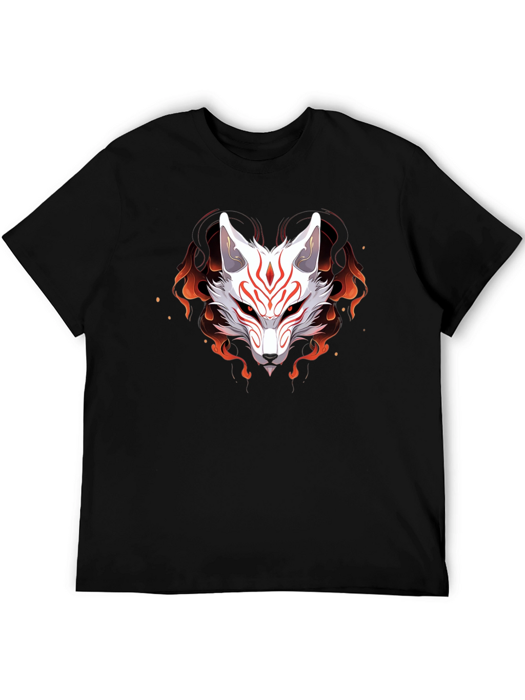 Japanese Kitsune Fox T-Shirt - Anime Style