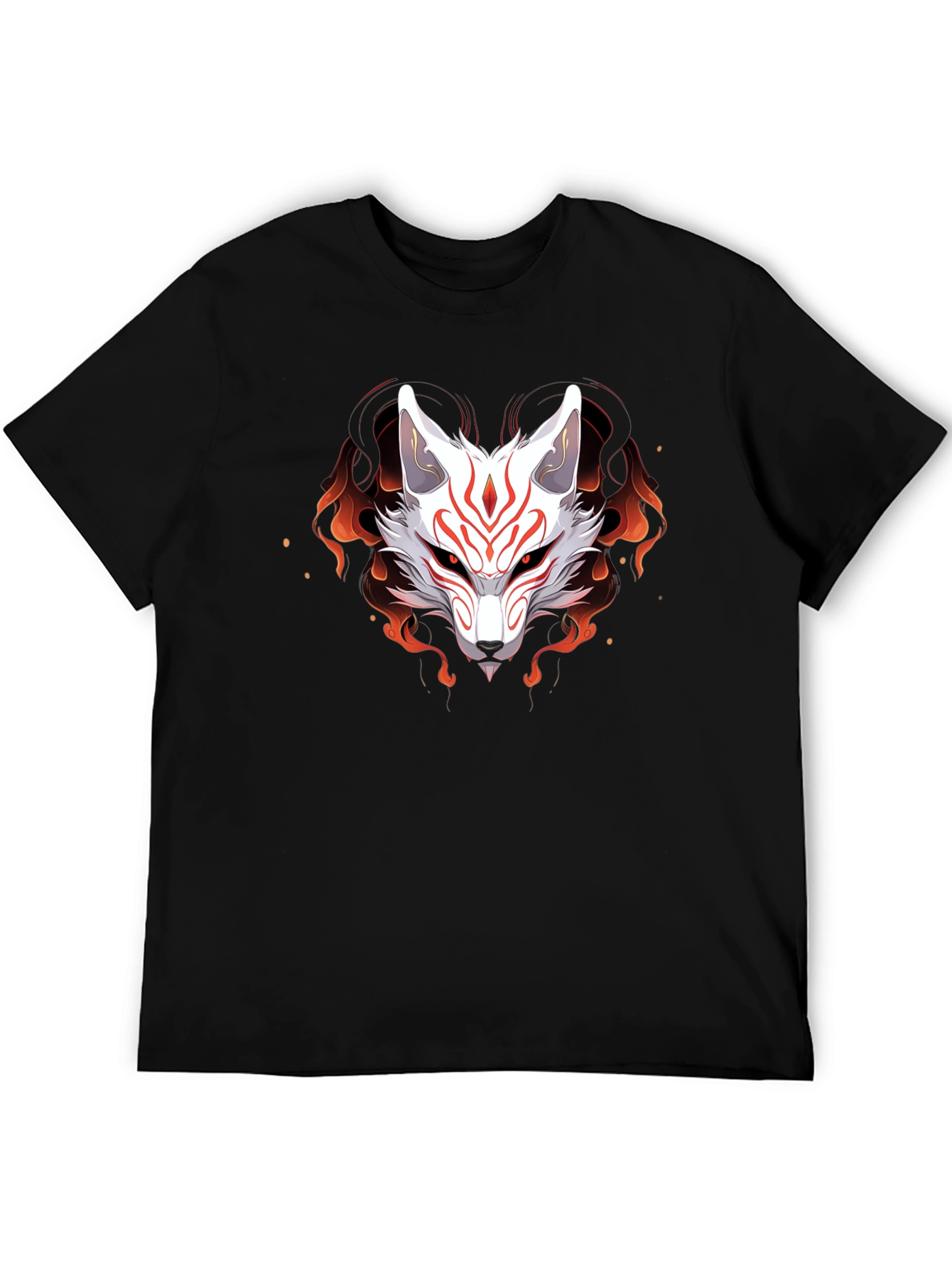 Japanese Kitsune Fox T-Shirt - Anime Style