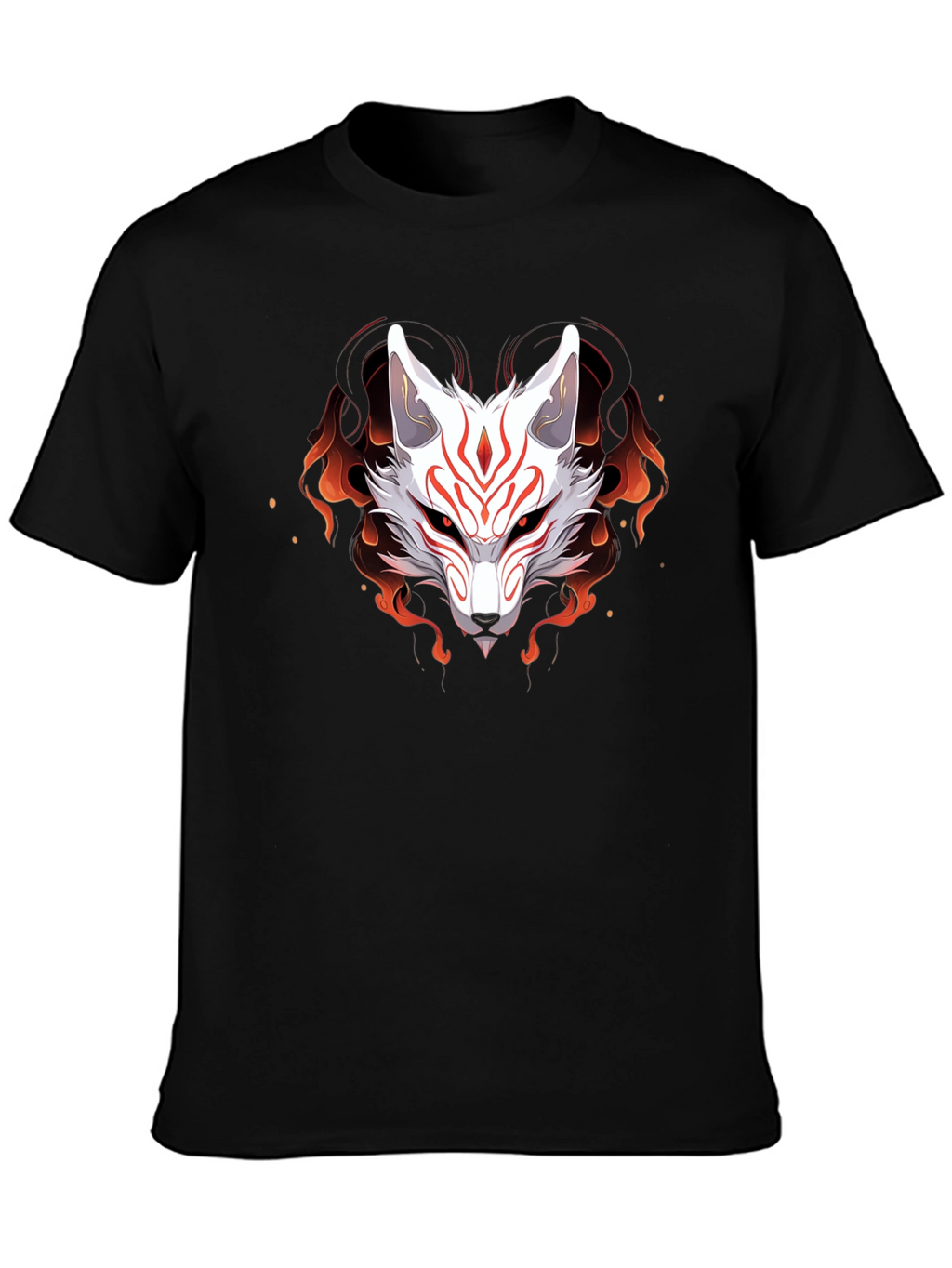 Japanese Kitsune Fox T-Shirt - Anime Style
