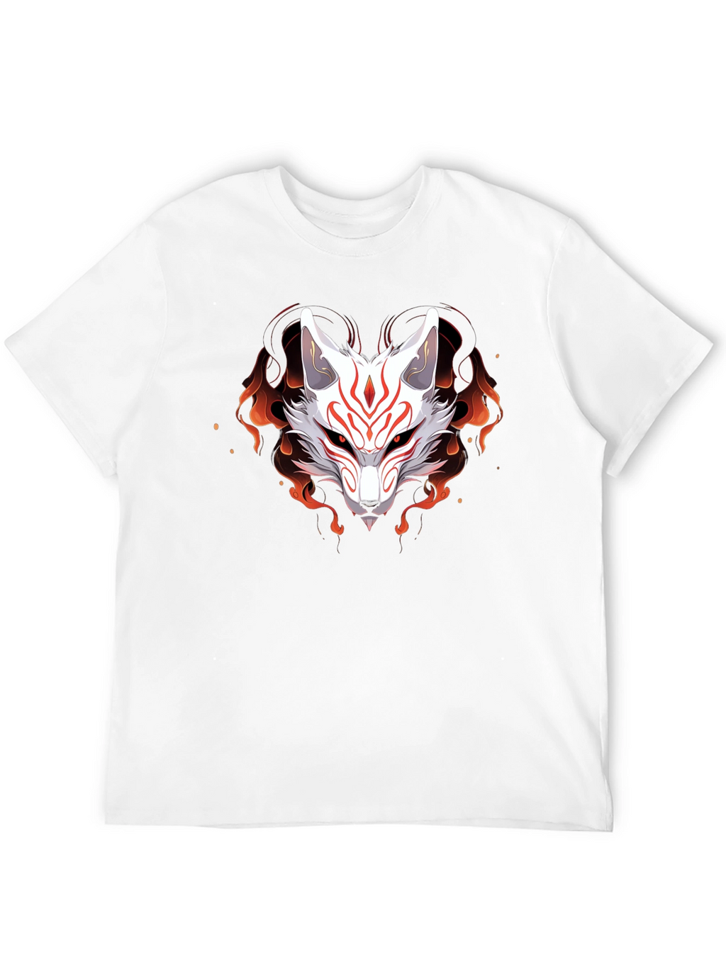 Japanese Kitsune Fox T-Shirt - Anime Style