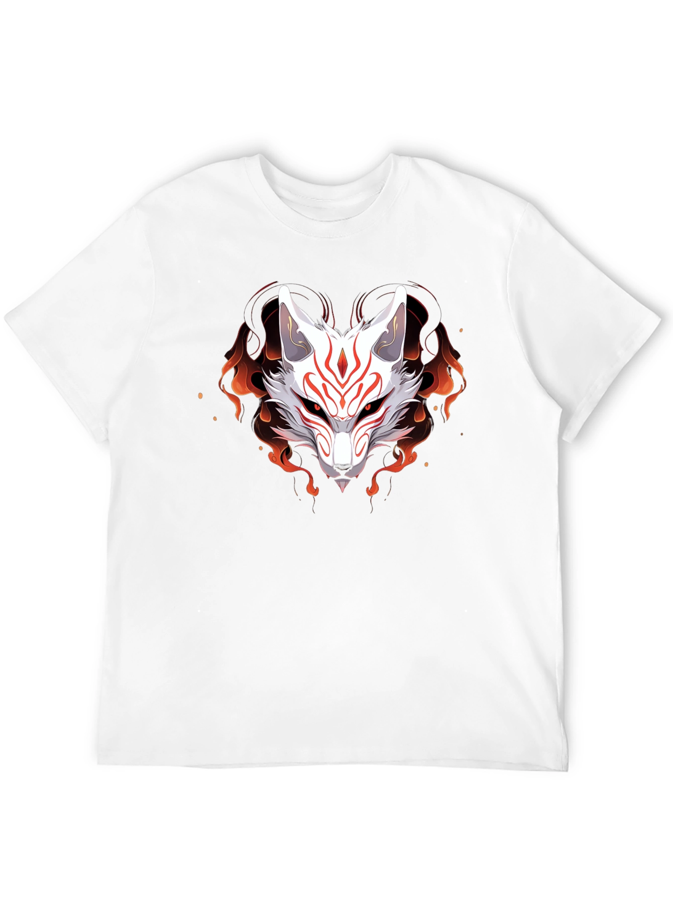 Japanese Kitsune Fox T-Shirt - Anime Style