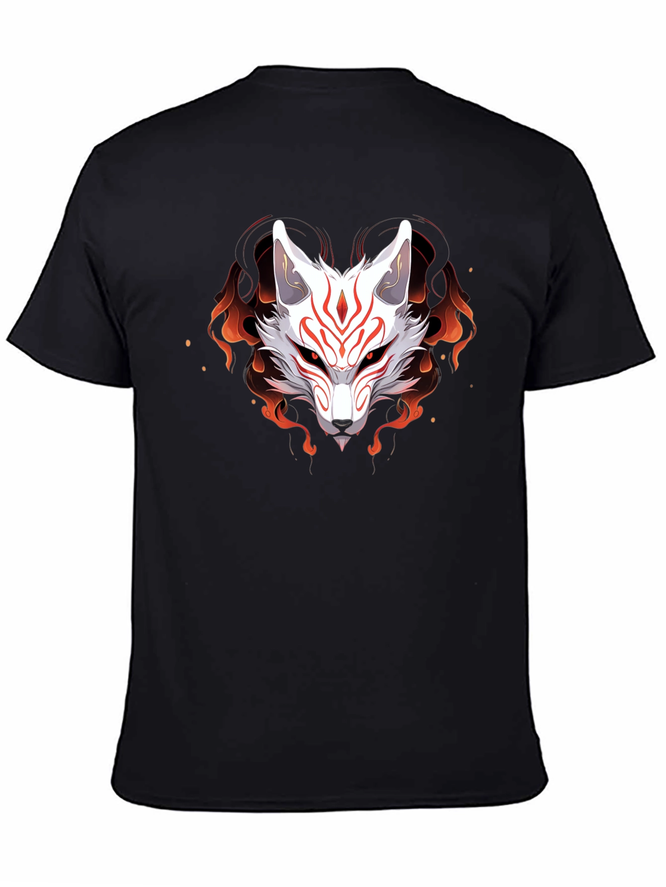 Japanese Kitsune Fox T-Shirt - Anime Style