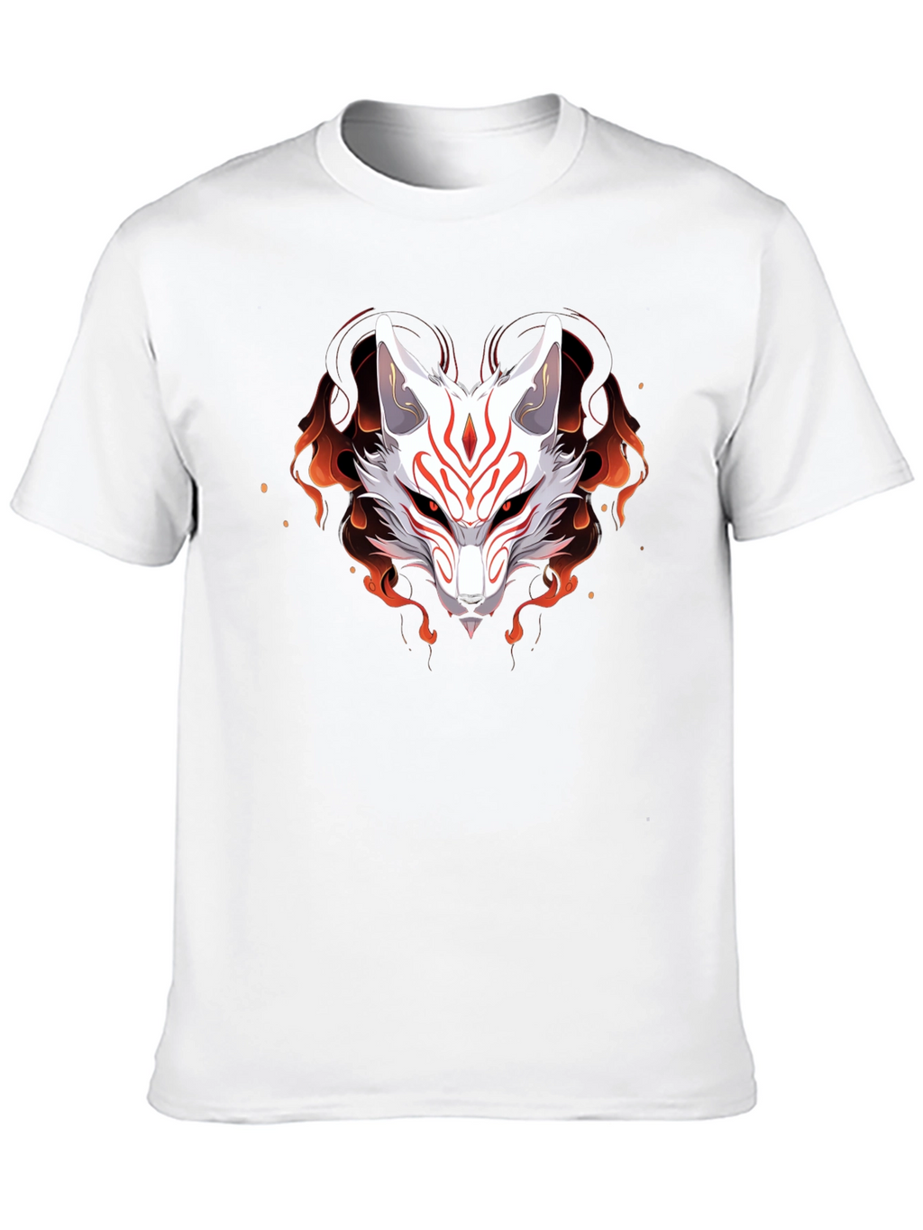 Japanese Kitsune Fox T-Shirt - Anime Style