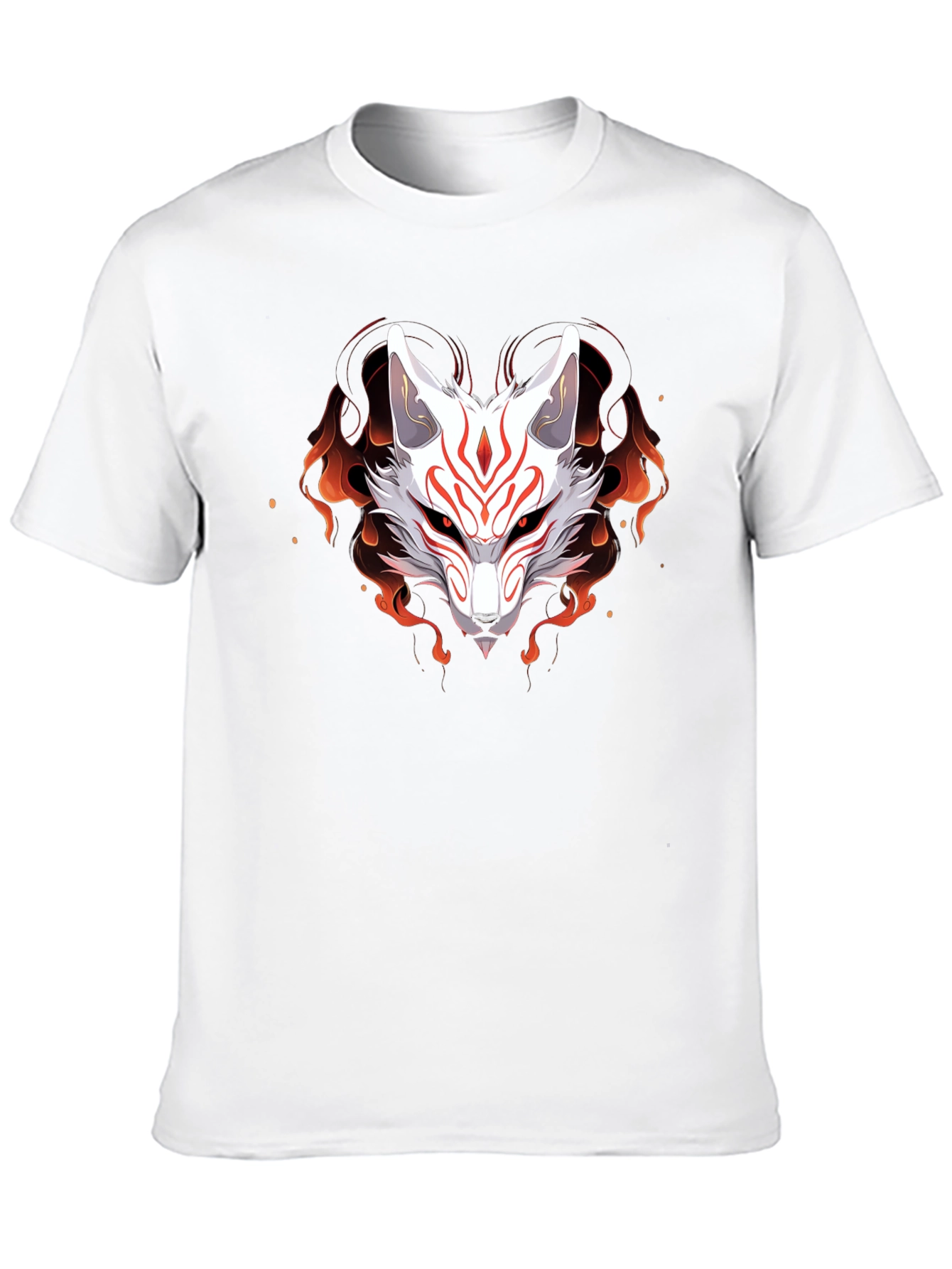 Japanese Kitsune Fox T-Shirt - Anime Style
