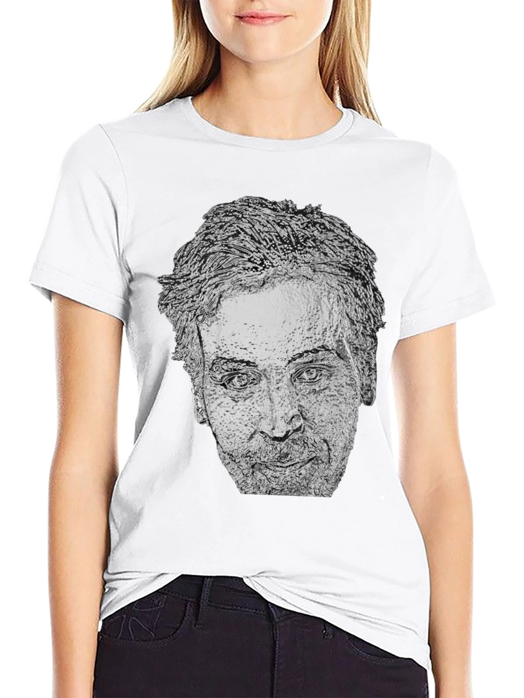 Nicolas Cage Graphic Tee - Black T-Shirt