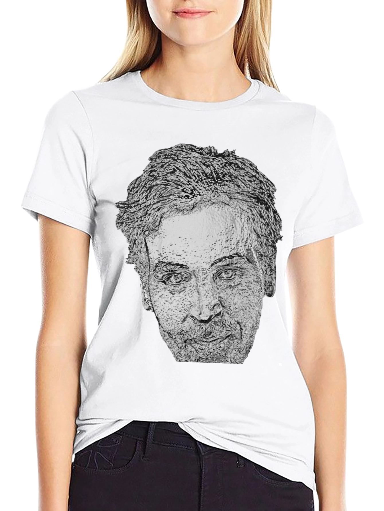 Nicolas Cage Graphic Tee - Black T-Shirt