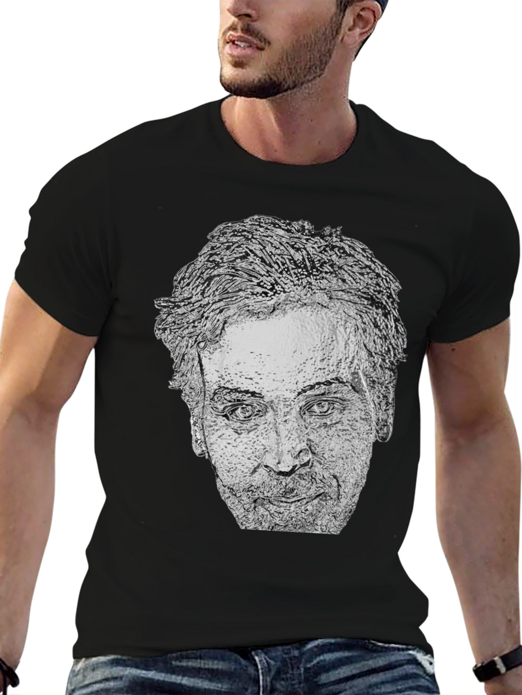 Nicolas Cage Graphic Tee - Black T-Shirt