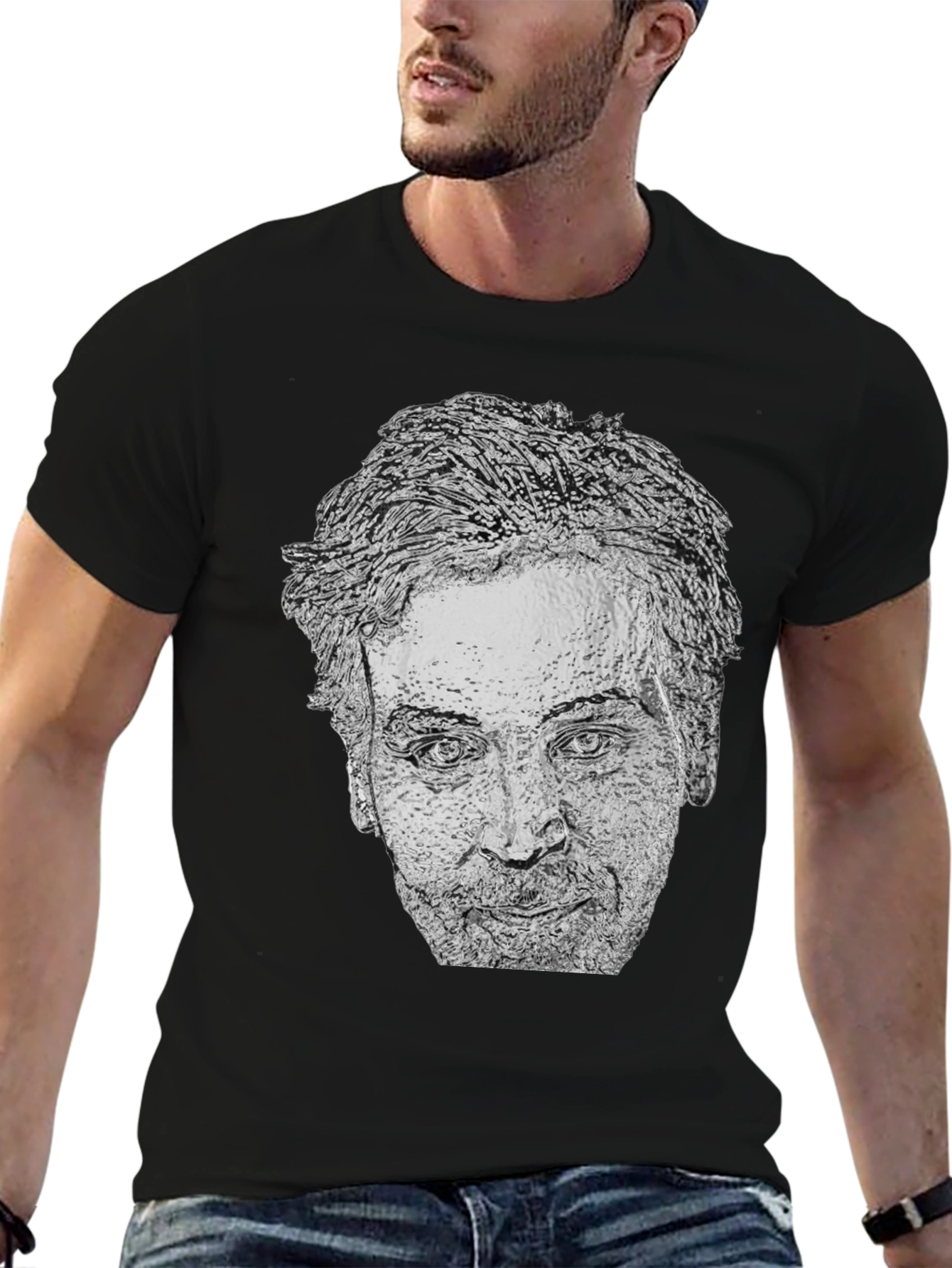 Nicolas Cage Graphic Tee - Black T-Shirt