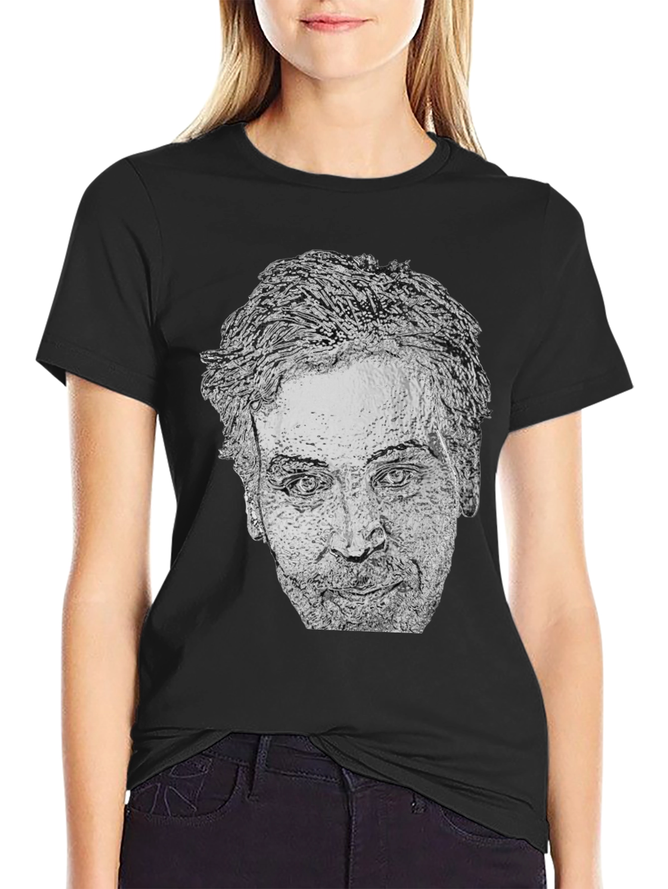 Nicolas Cage Graphic Tee - Black T-Shirt