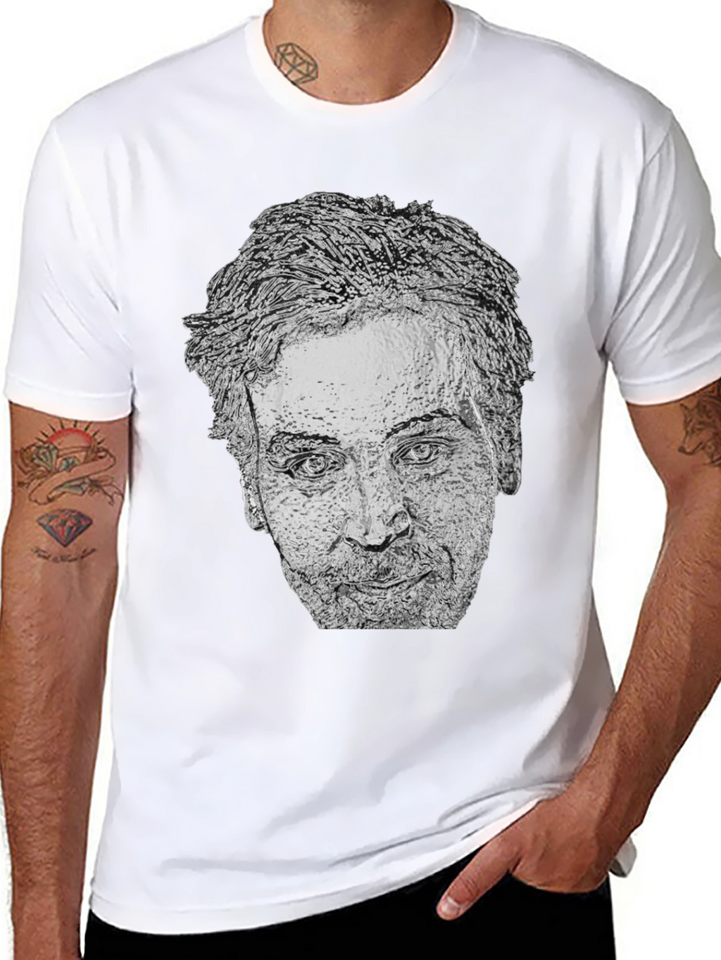 Nicolas Cage Graphic Tee - Black T-Shirt