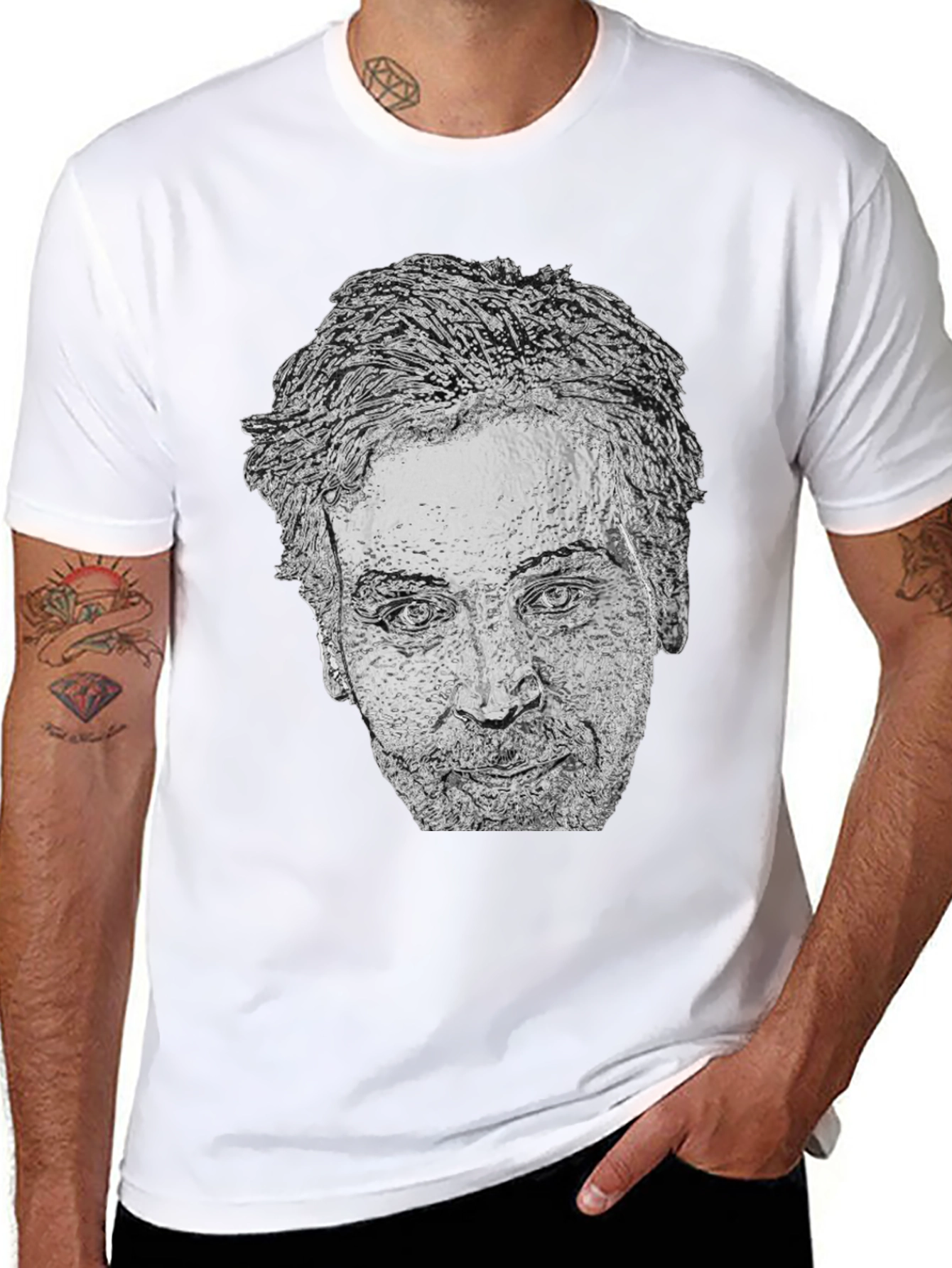 Nicolas Cage Graphic Tee - Black T-Shirt