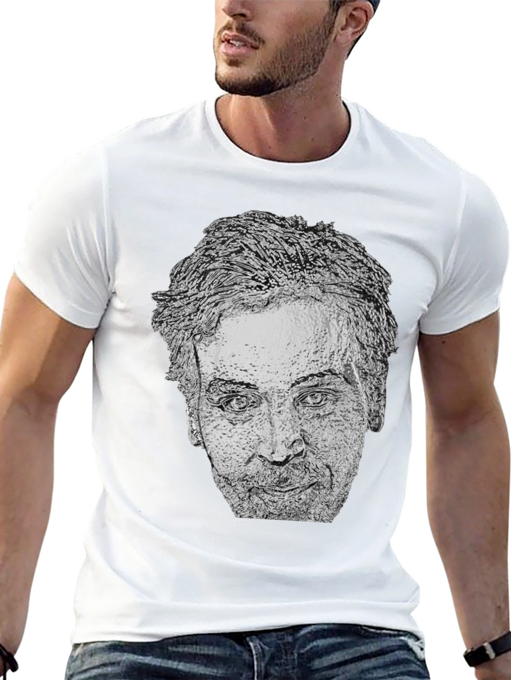 Nicolas Cage Graphic Tee - Black T-Shirt