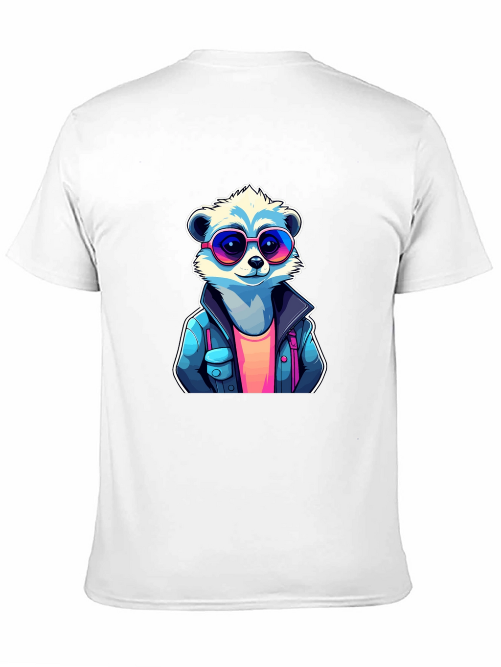 Cool Raccoon Graphic Tee - Black Cotton T-Shirt