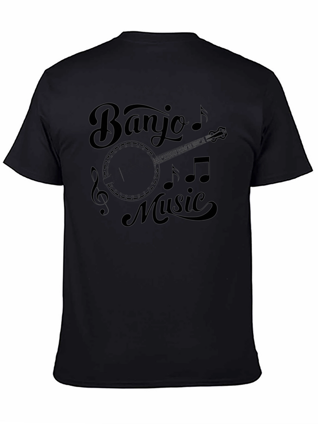 Banjo Music Black Graphic Tee - Unisex