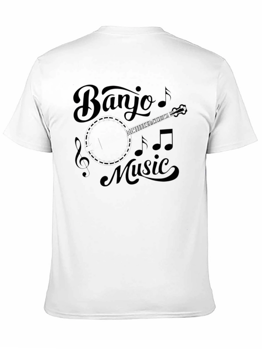 Banjo Music Black Graphic Tee - Unisex