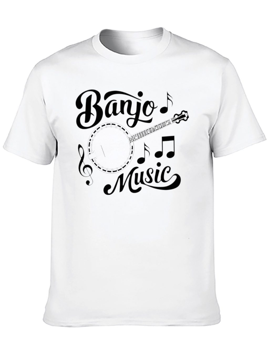 Banjo Music Black Graphic Tee - Unisex