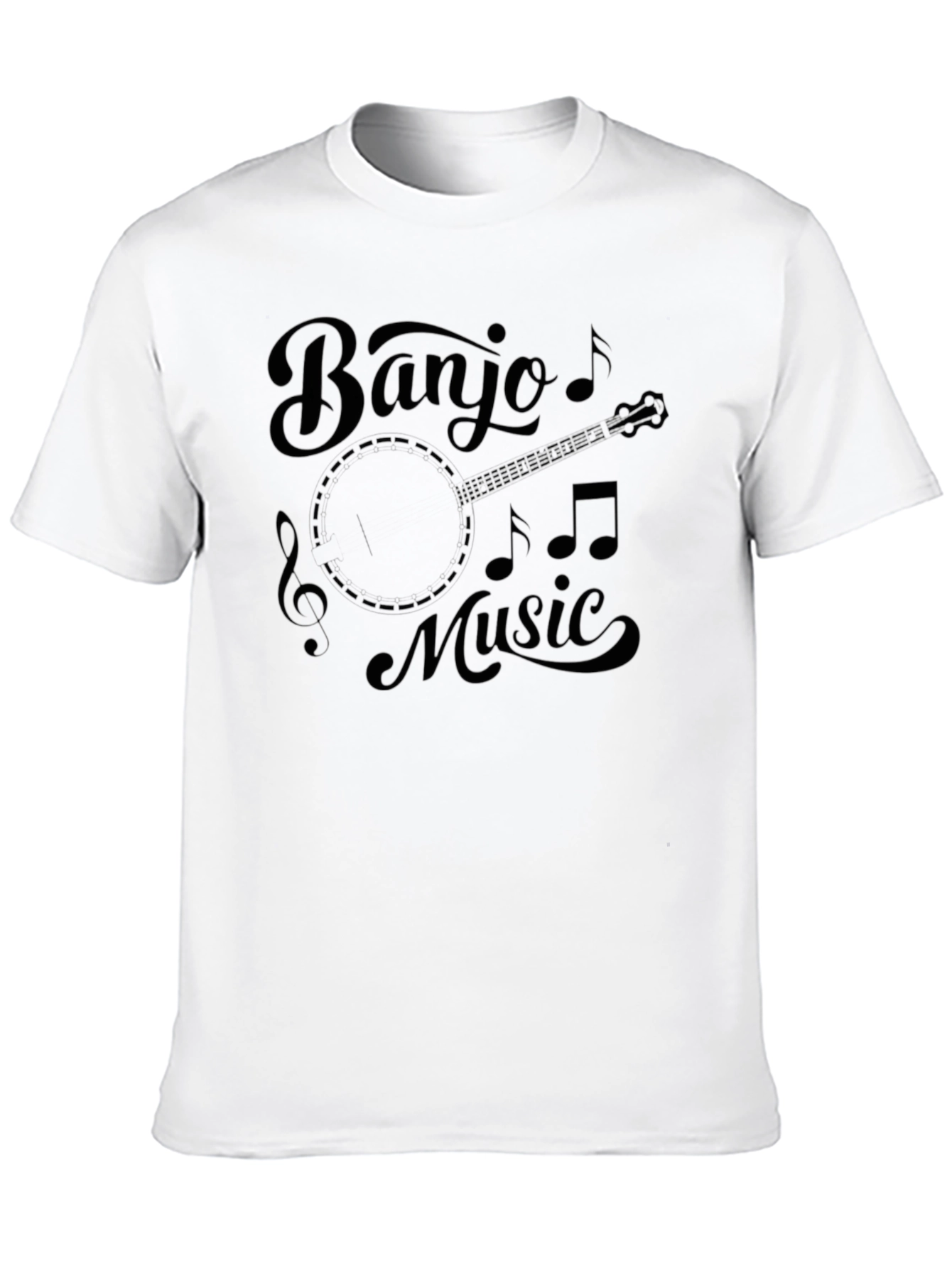Banjo Music Black Graphic Tee - Unisex