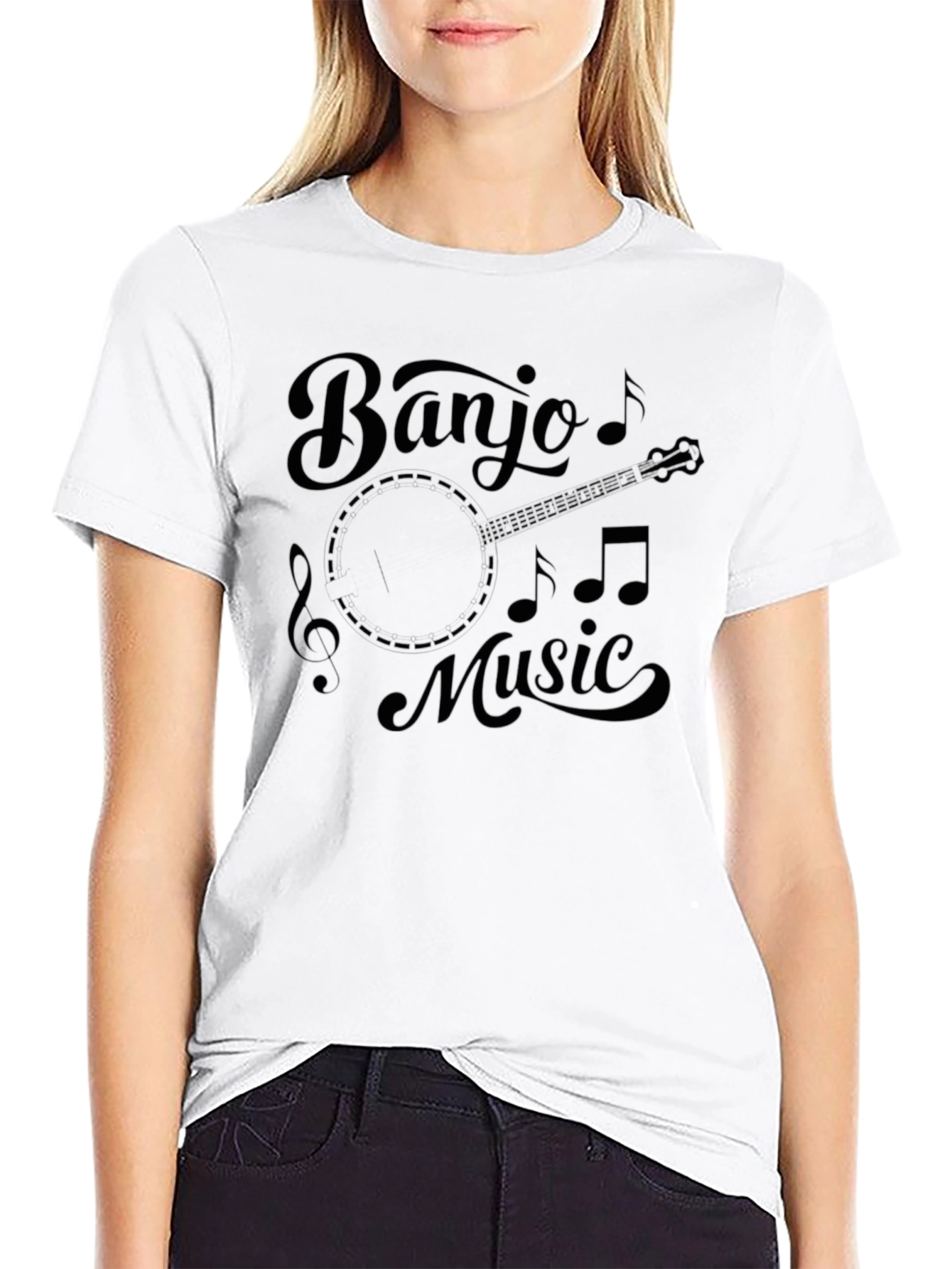 Banjo Music Black Graphic Tee - Unisex
