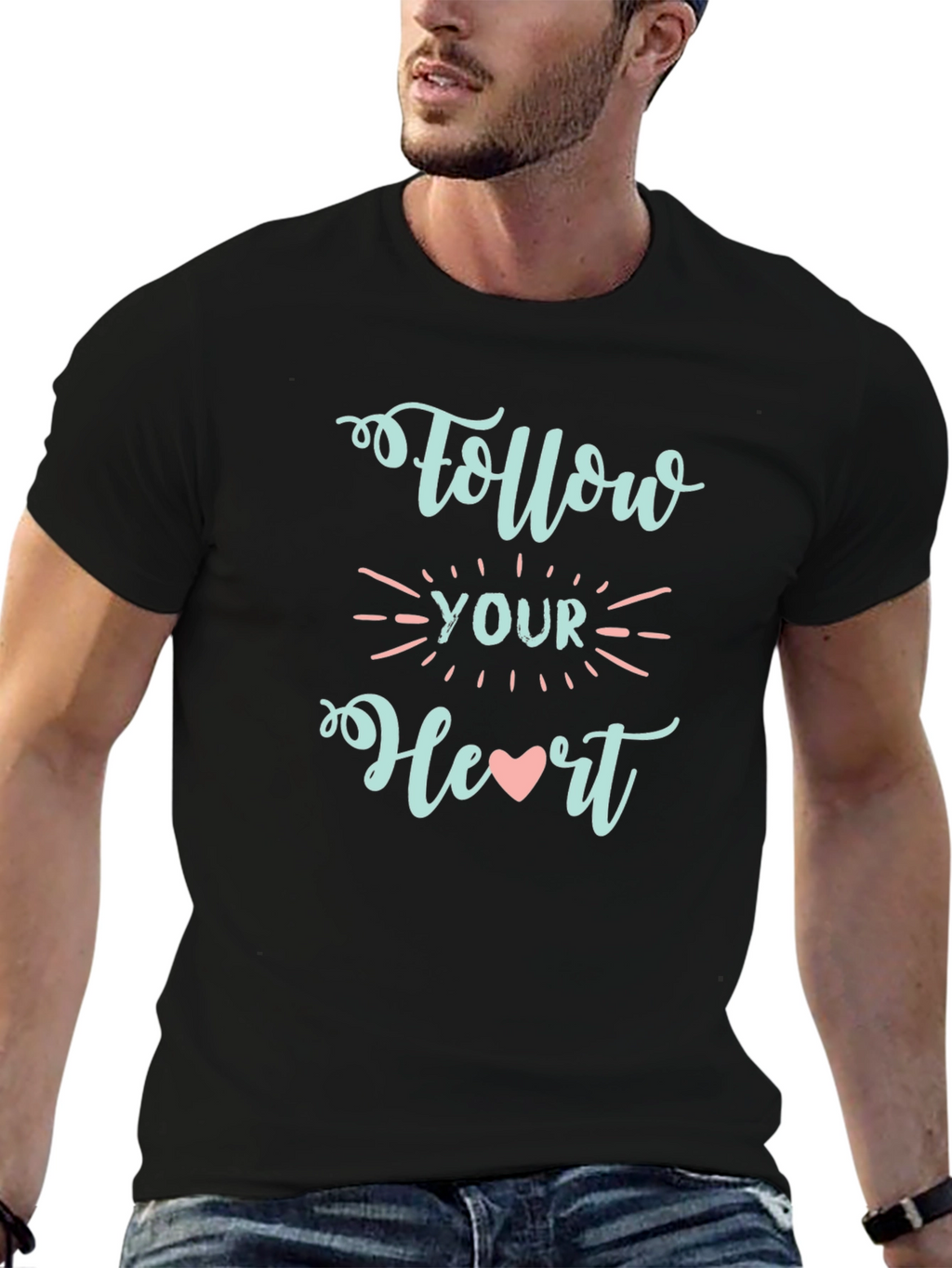 Follow Your Heart Graphic Tee - Soft & Stylish