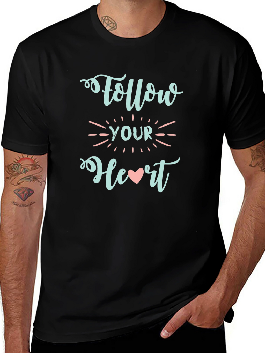Follow Your Heart Graphic Tee - Soft & Stylish
