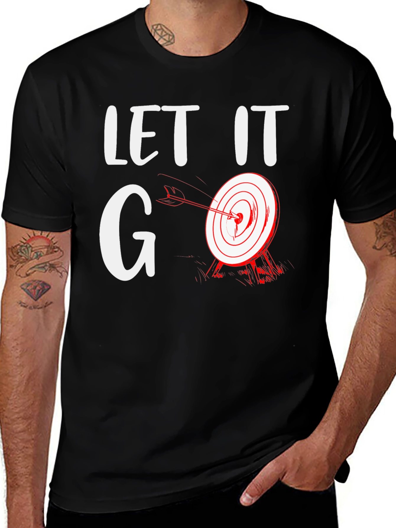 Let It Go Target T-Shirt - Funny Archery Tee
