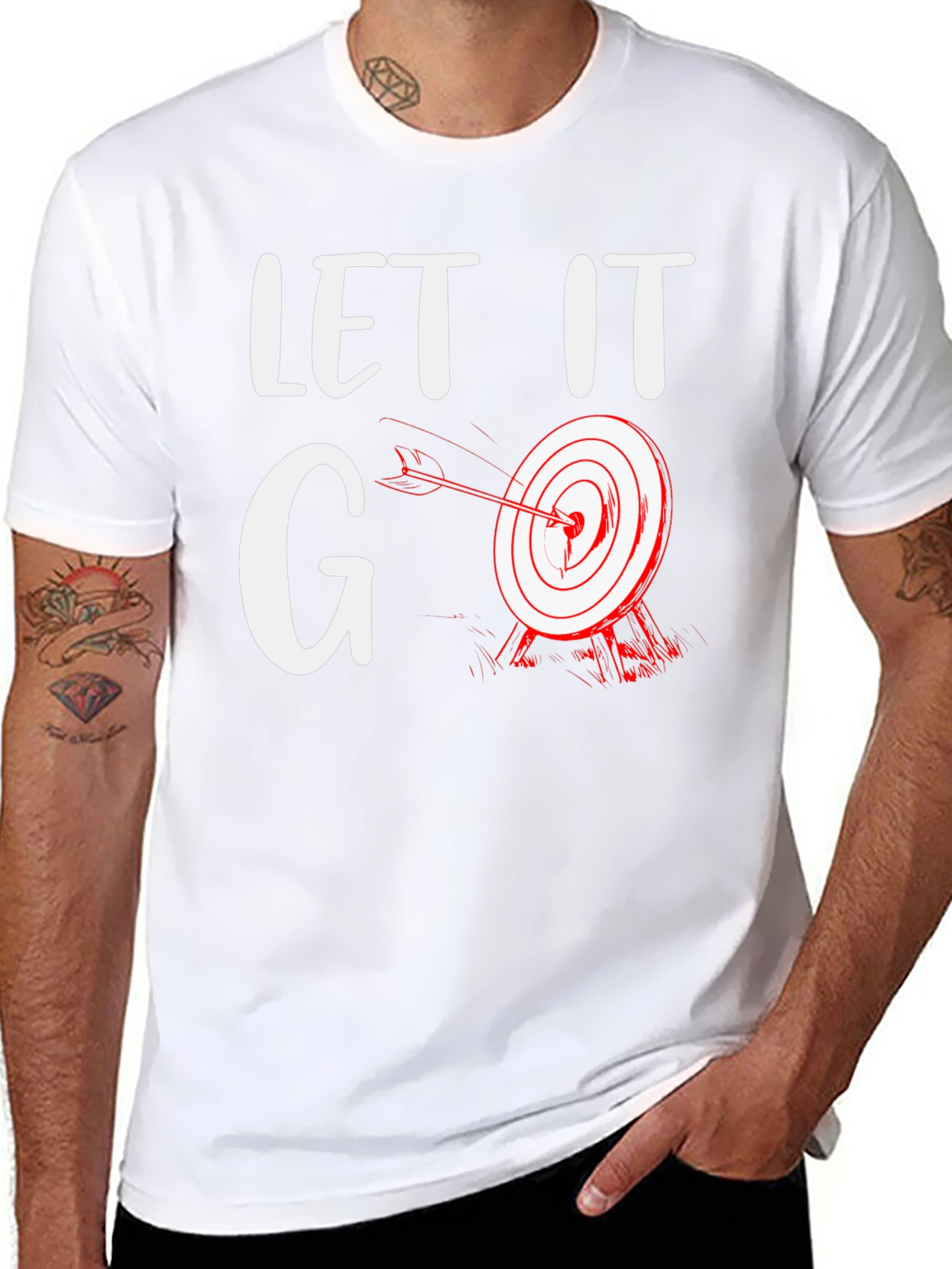 Let It Go Target T-Shirt - Funny Archery Tee