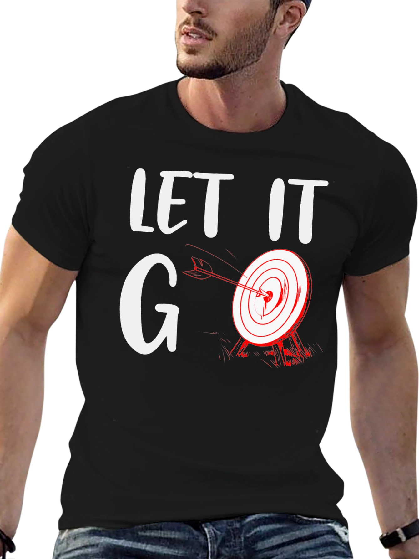 Let It Go Target T-Shirt - Funny Archery Tee