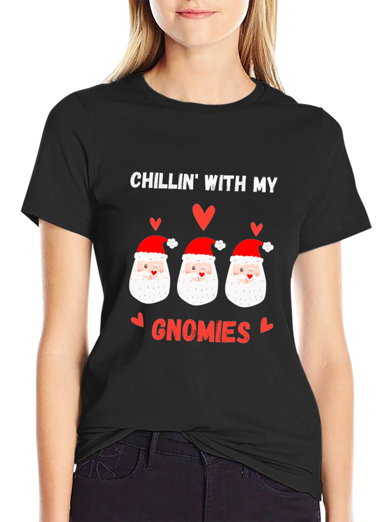 Chillin With My Gnomies Christmas T-Shirt
