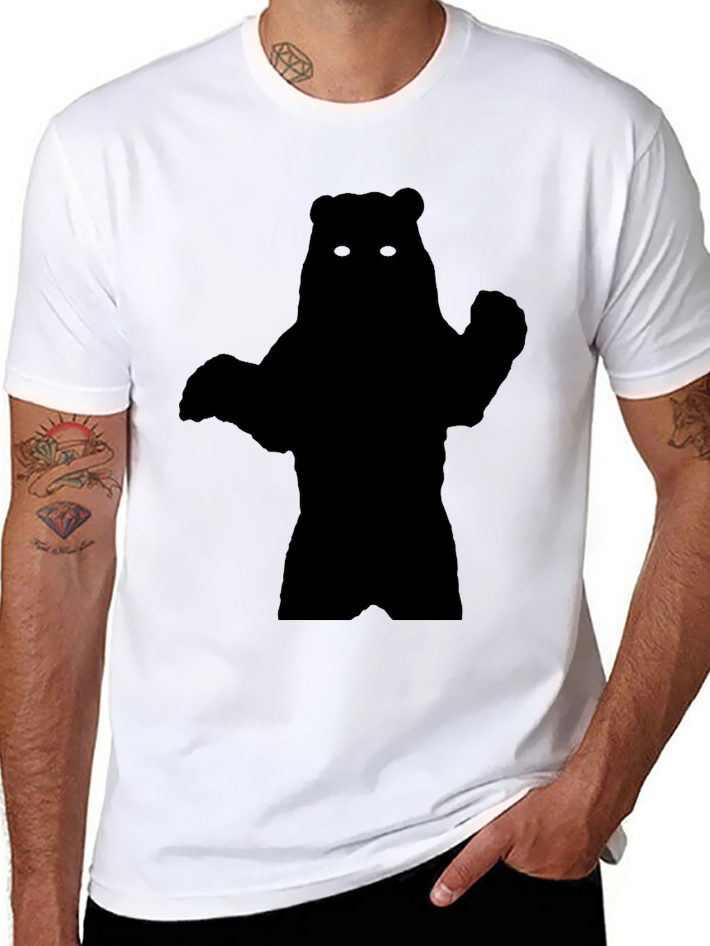 Ewok Silhouette Black T-Shirt