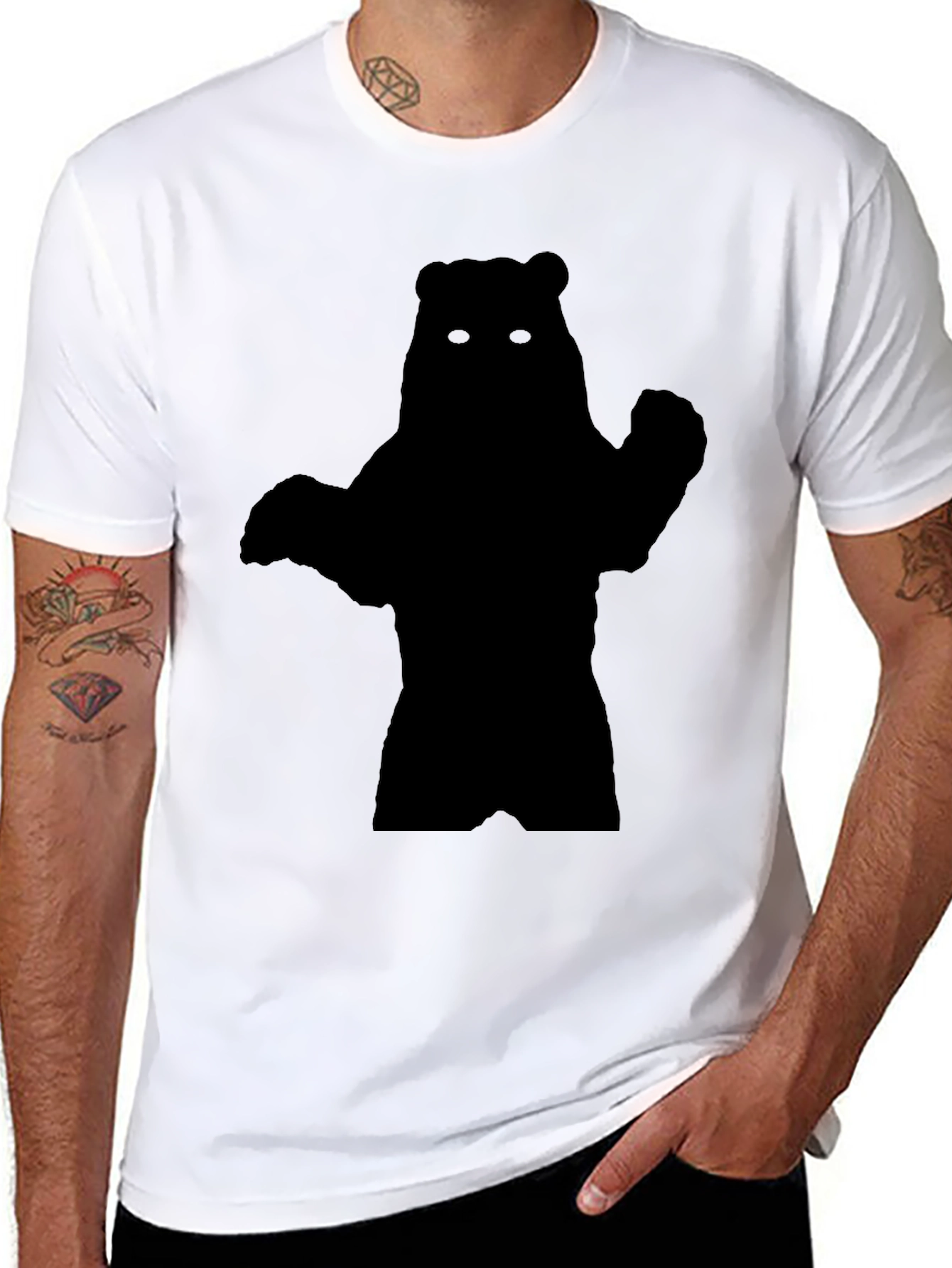 Ewok Silhouette Black T-Shirt